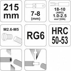 YATO Cleste pentru sertizat 215 mm..